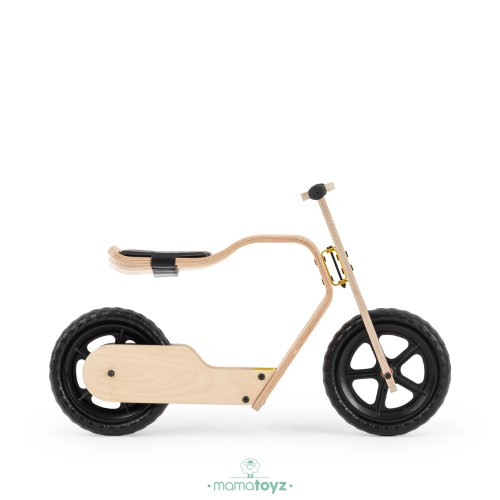 Bicicleta fara pedale MamaToyz RideMe, din lemn natural [4]