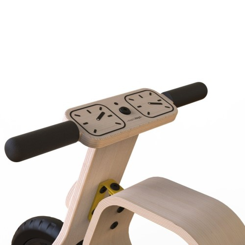 Bicicleta fara pedale MamaToyz RideMe, din lemn natural [5]