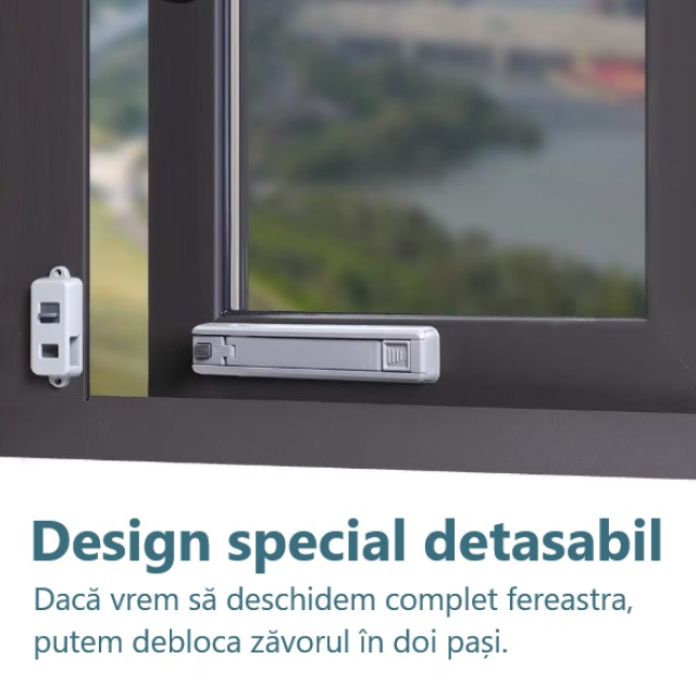 Blocator, Empria, siguranta pentru fereastra, Gri [5]
