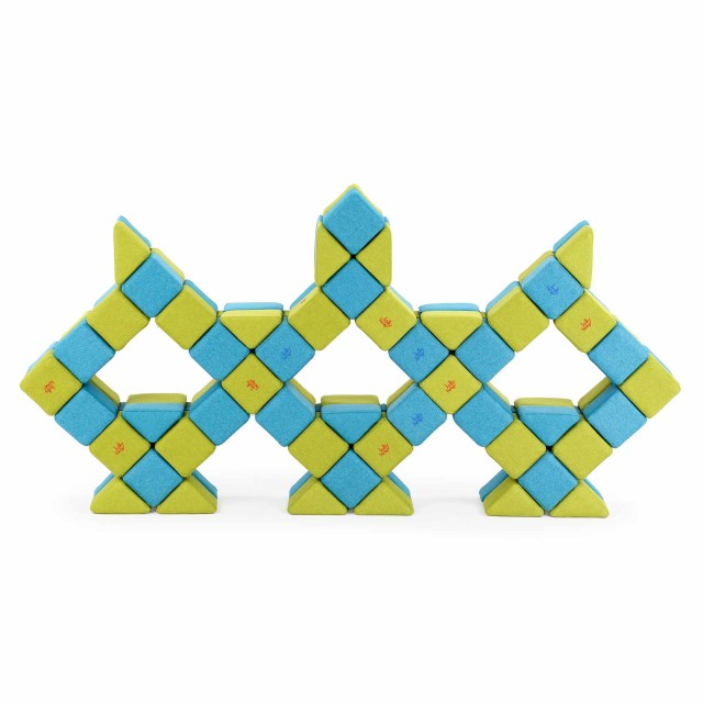 Blocuri Magnetice de construit, JollyHeap JOY , 150 cuburi, Diverse culori [8]