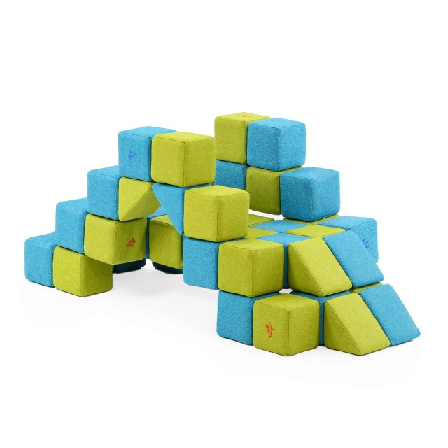 Blocuri Magnetice de construit, JollyHeap JOY , 150 cuburi, Diverse culori [6]