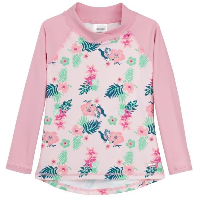 Bluza Copii Maneca Lunga, Anti-Iritatii, Protectie Soare UPF50+, Floral Pink, Marimea 8