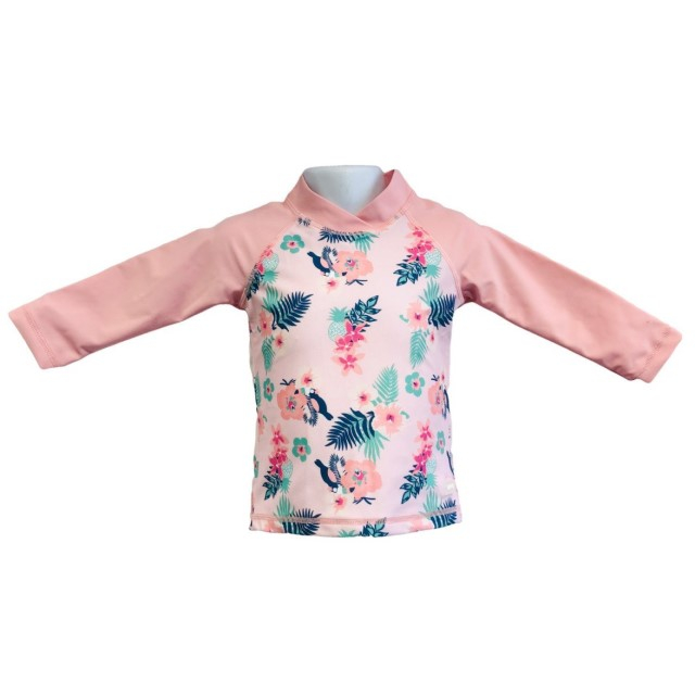 Bluza Copii Maneca Lunga, Anti-Iritatii, Protectie Soare UPF50+, Floral Pink, Diverse marimi [7]