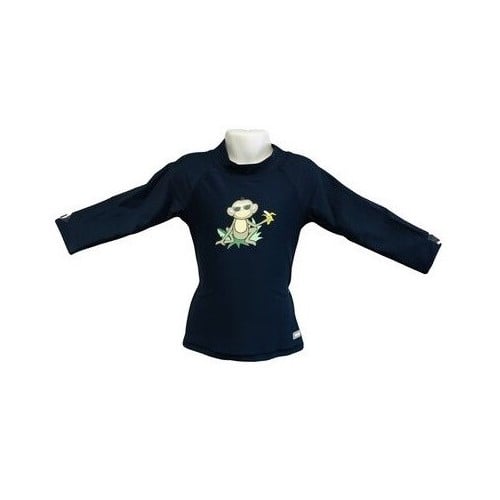 Bluza Copii Maneca Lunga, Anti-Iritatii, Protectie Soare UPF50+, Navy Jungle, Marimea 2