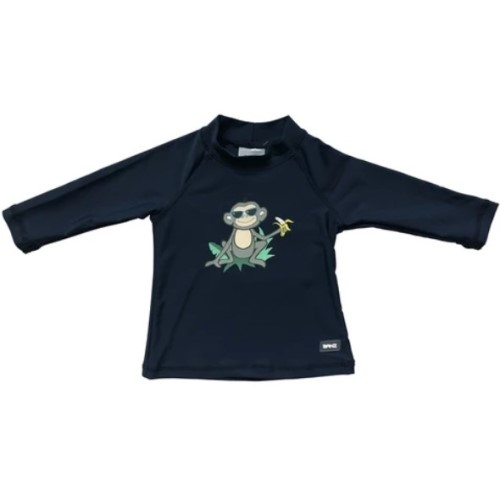 Bluza Copii Maneca Lunga, Anti-Iritatii, Protectie Soare UPF50+, Navy Jungle, Marimea 0 [4]
