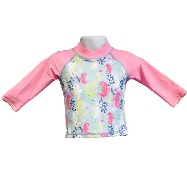 Bluza Copii Maneca Lunga, Anti-Iritatii, Protectie Soare UPF50+, Sea Horse, Diverse marimi [5]