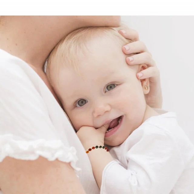 Bratara din chihlimbar pentru bebelusi BabyJem, Diverse culori Bratara din chihlimbar pentru bebelusi BabyJem, Diverse culori