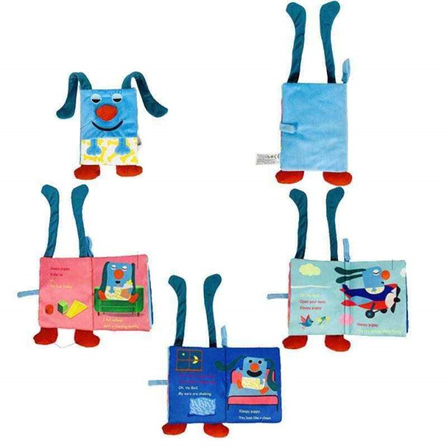 Carte senzoriala bebe, cu picioruse, educativa pentru bebelusi, 18.5 x 15 x 3 cm, Empria, Catel [5]