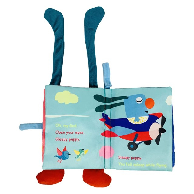 Carte senzoriala bebe, cu picioruse, educativa pentru bebelusi, 18.5 x 15 x 3 cm, Empria, Catel [4]