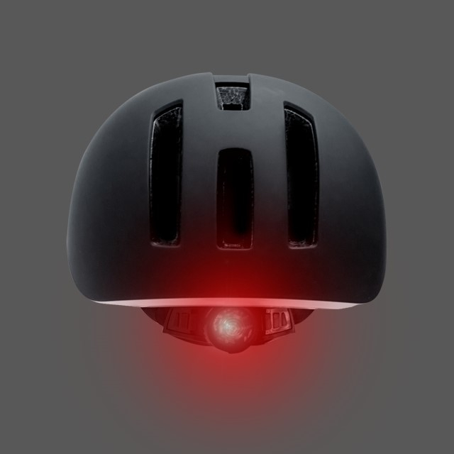 Casca bicicleta adulti, curele reflectorizante si lumina LED, dimensiune reglabila 53-59 cm, model Metro, Negru [4]