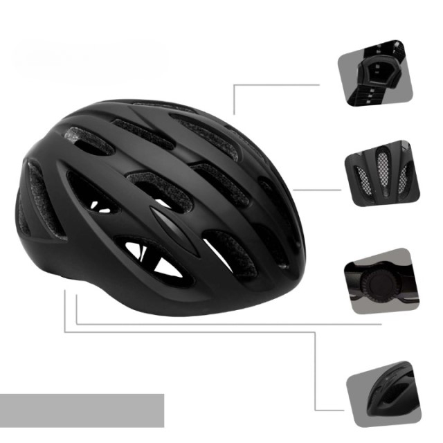 Casca bicicleta adulti, dimensiune reglabila 54-59 cm, model Empire, Negru [3]