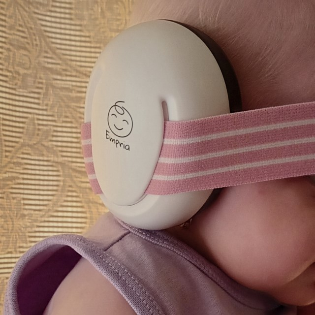 Casti antifonice bebelusi cu doua benzi elastice incluse, roz si albastru, Empria [13]