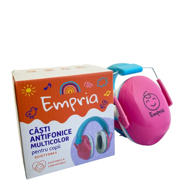 Casti antifonice copii, ajustabile, Empria, Roz [14]