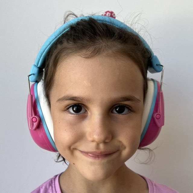 Casti antifonice copii, ajustabile, Empria, Roz [9]