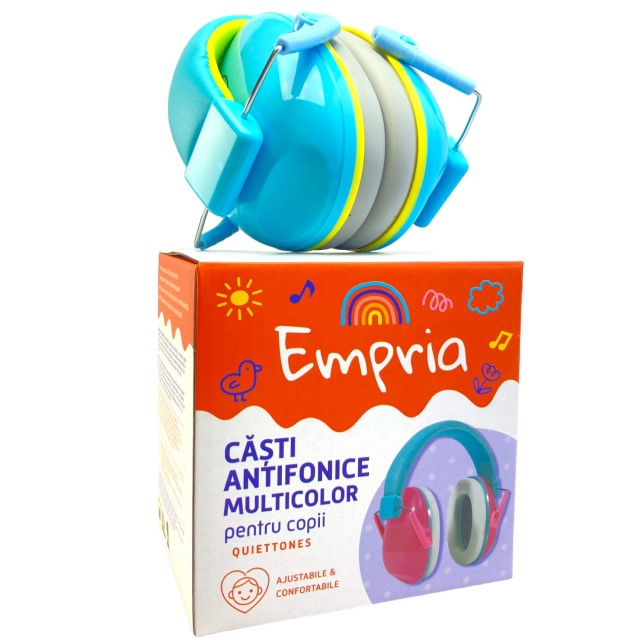 Casti antifonice pentru copii, dimensiune ajustabila, Empria, Diverse culori [16]