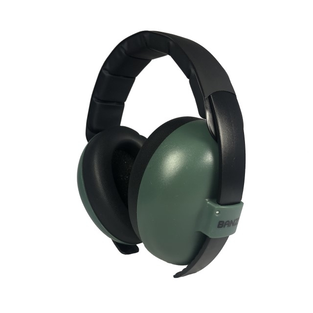 Casti antifonice pentru bebelusi si copii, Banz, Bubzee, 3-36 luni, Dark Green