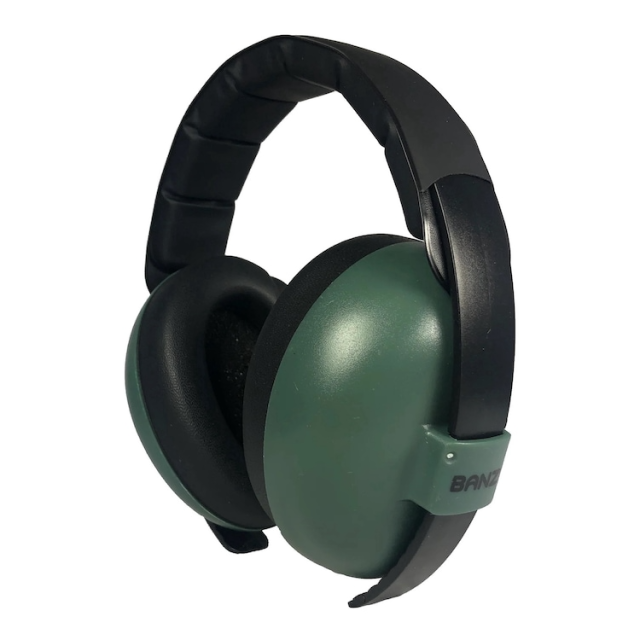 Casti antifonice pentru bebelusi si copii, Banz, Bubzee, 3-36 luni, Dark Green