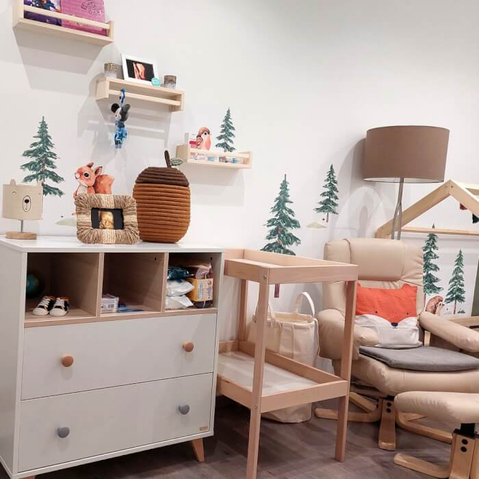 Copaci mici - Autocolante pentru perete + accesorii, 8 buc,Verde [5]