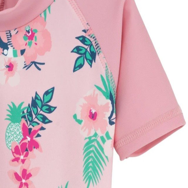 Costume de Baie / Inot pentru bebelusi si copii, Protectie Soare UPF50+, Floral Pink, Diverse marimi [3]
