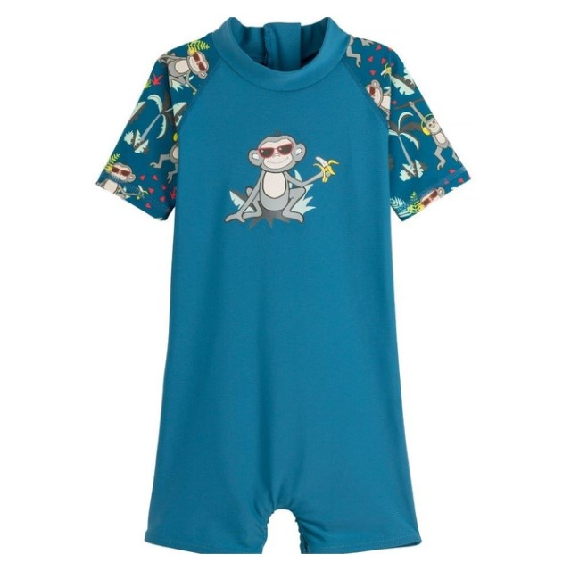 Costume de Baie / Inot pentru bebelusi si copii, Protectie Soare UPF50+, Petrol Jungle, Diverse marimi [2]