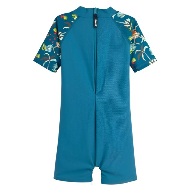 Costume de Baie / Inot pentru bebelusi si copii, Protectie Soare UPF50+, Petrol Jungle, Diverse marimi [3]