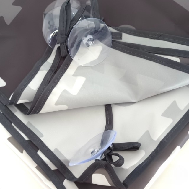 Covoras anti-murdarire pentru scaunul de masa bebe, impermeabil, lavabil, antiderapant, Litere si Cifre [7]