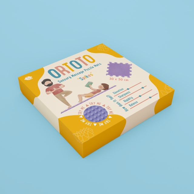 Covoras ortopedic pentru masaj, 1 piesa, textura rigida, model Spikes, Diverse culori [4]