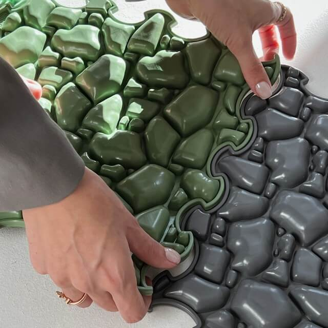 Covoras ortopedic pentru masaj, 1 piesa, model Stones, Diverse culori [8]
