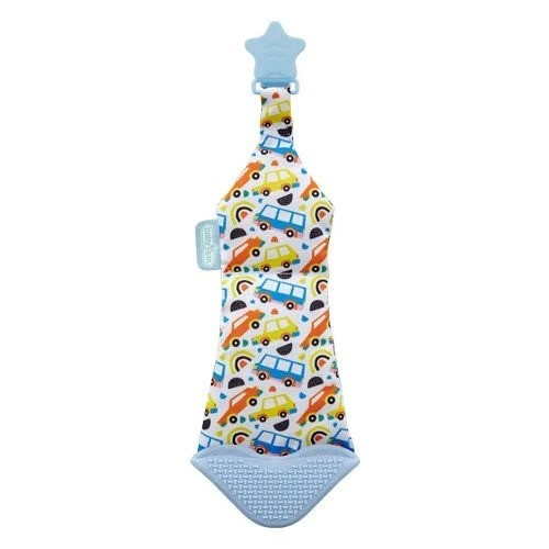 Cravata bebelusi cu accesoriu de dentitie BabyJem, Bleu
