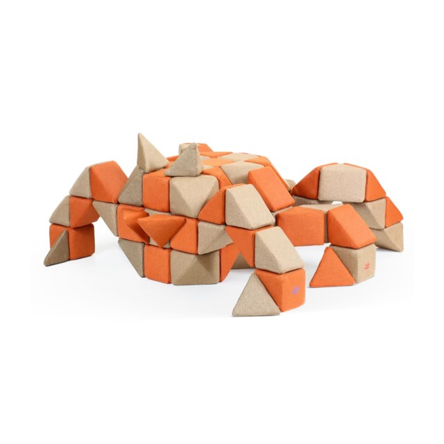 Cuburi Magnetice, JollyHeap CREATIVE, 100 cuburi - 4 forme, Diverse culori [5]