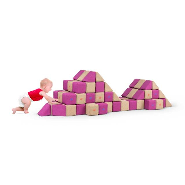 Cuburi Magnetice de joaca, JollyHeap BASIC, 100 cuburi - 2 forme, Diverse culori [6]