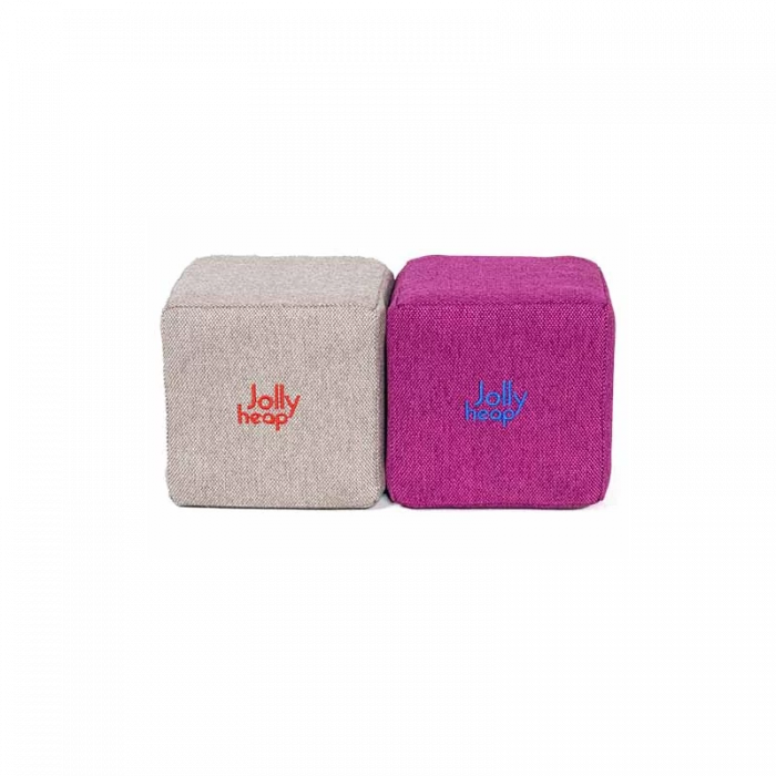 Cuburi Magnetice de constructie, JollyHeap Mini, 24 cuburi, Gri-Roz