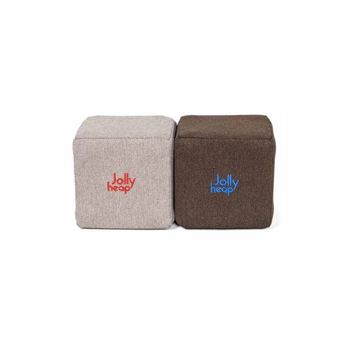 Cuburi Magnetice de constructie, JollyHeap Mini, 24 cuburi, Gri-Maro