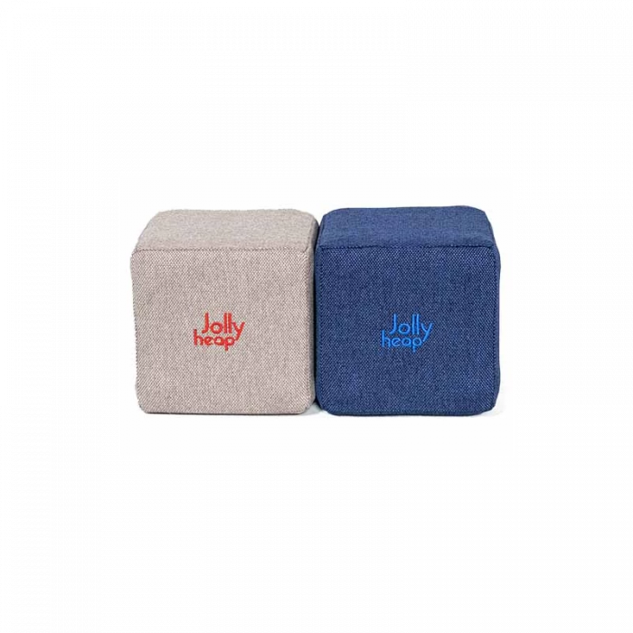 Cuburi Magnetice de constructie, JollyHeap Mini, 24 cuburi, Gri-Albastru