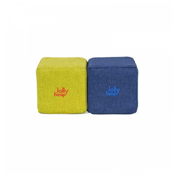 Cuburi Magnetice de constructie, JollyHeap Mini, 24 cuburi, Verde-Albastru