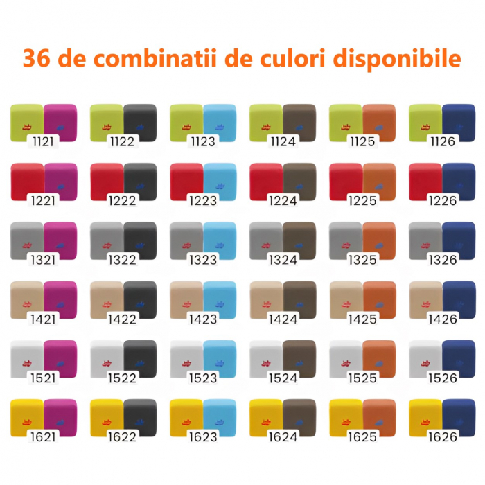 Cuburi Magnetice de constructie, JollyHeap MINI, 24 cuburi, Diverse culori [15]
