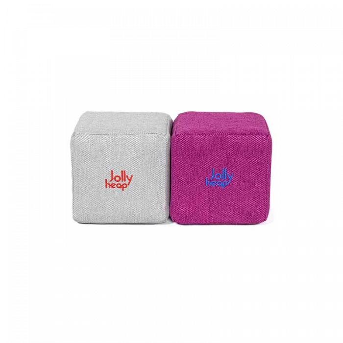 Cuburi Magnetice de constructie, JollyHeap Mini, 24 cuburi, Alb Fildes-Roz
