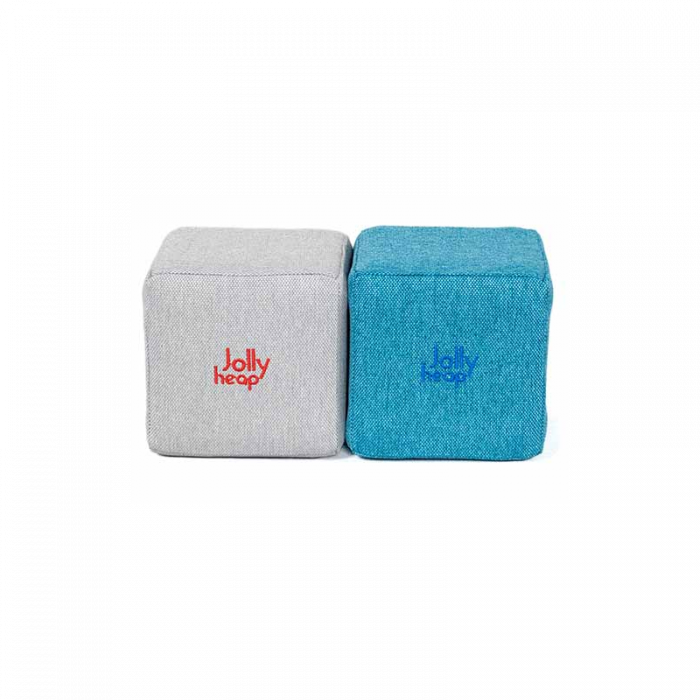 Cuburi Magnetice de constructie, JollyHeap Mini, 24 cuburi, Alb Fildes-Bleu
