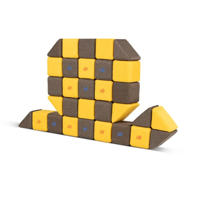 Cuburi Magnetice, JollyHeap MEDIUM, 50 cuburi,  Diverse culori [9]