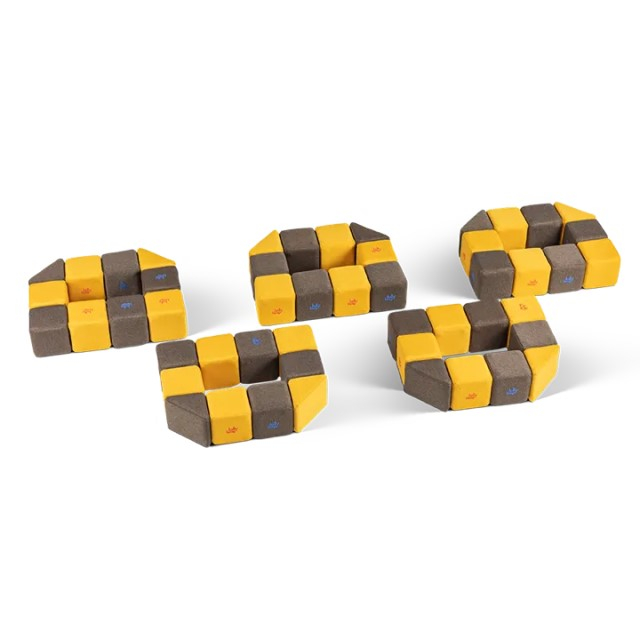 Cuburi Magnetice, JollyHeap MEDIUM, 50 cuburi,  Diverse culori [7]