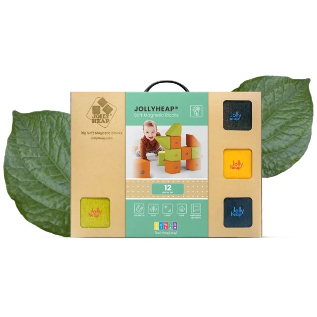 Cuburi Magnetice pentru construit, JollyHeap PIXI, 12 cuburi, Diverse Culori [5]