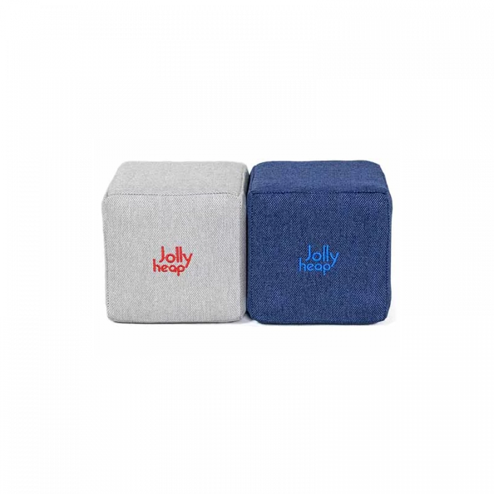 Cuburi Magnetice pentru construit, JollyHeap Pixi, 12 cuburi, Alb Fildes-Albastru