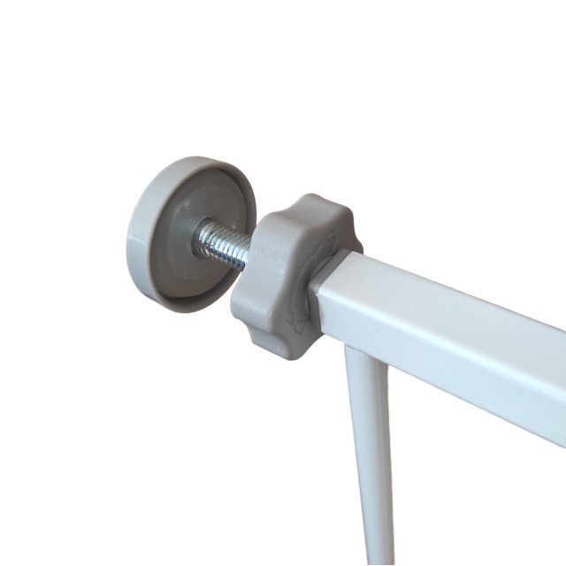Gard de protectie copii, pentru usi si scari, montaj prin presiune, dimensiune reglabila 71-77 cm, Empria, Alb [12]