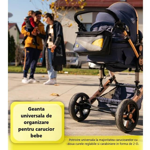 Geanta bebe organizator carucior bebelusi, 36x21x11 cm [3]