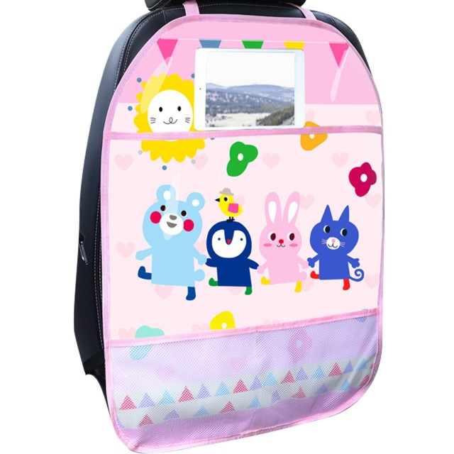 Husa protectie scaun auto copii, impermeabila, 3 buzunare, Empria, 65x44.5 cm, Diverse culori [3]