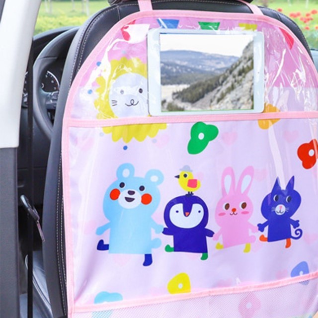 Husa protectie scaun auto copii, impermeabila, 3 buzunare, Empria, 65x44.5 cm, Diverse culori [4]