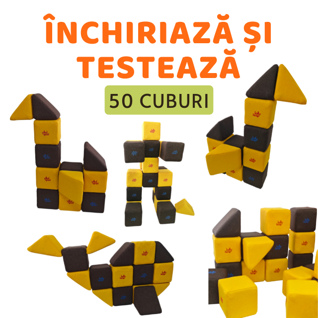 Inchiriaza si Testeaza Cuburile Magnetice JollyHeap   ,   50 piese