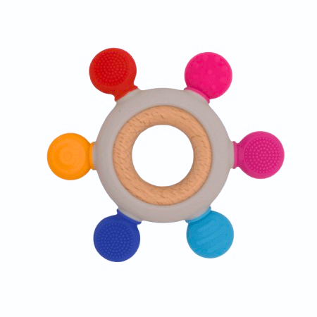 Fulfill Occupy feminine Jucarie bebe dentitie, senzoriala, inel silicon, Empria, Diverse culori |  Empria