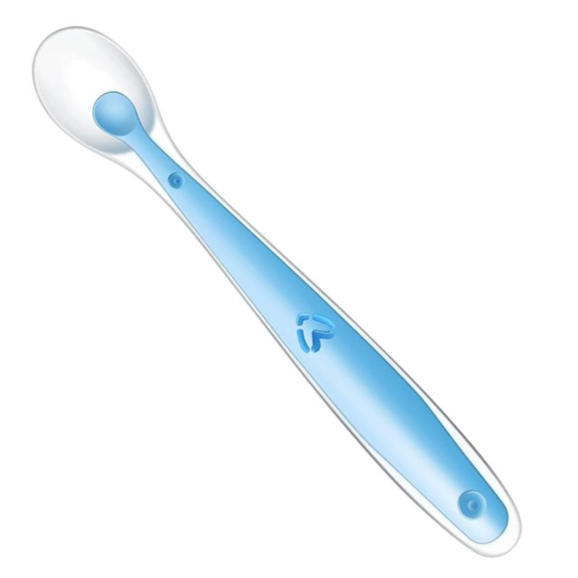Lingurita flexibila, silicon, bebelusi, Empria, Albastru [2]