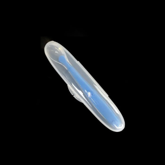 Lingurita flexibila, silicon, bebelusi, Empria, Albastru [4]
